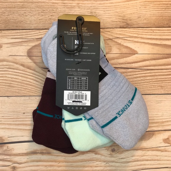 Stance Feel 360 3 Pack Tab Height Socks - Picture 2 of 10